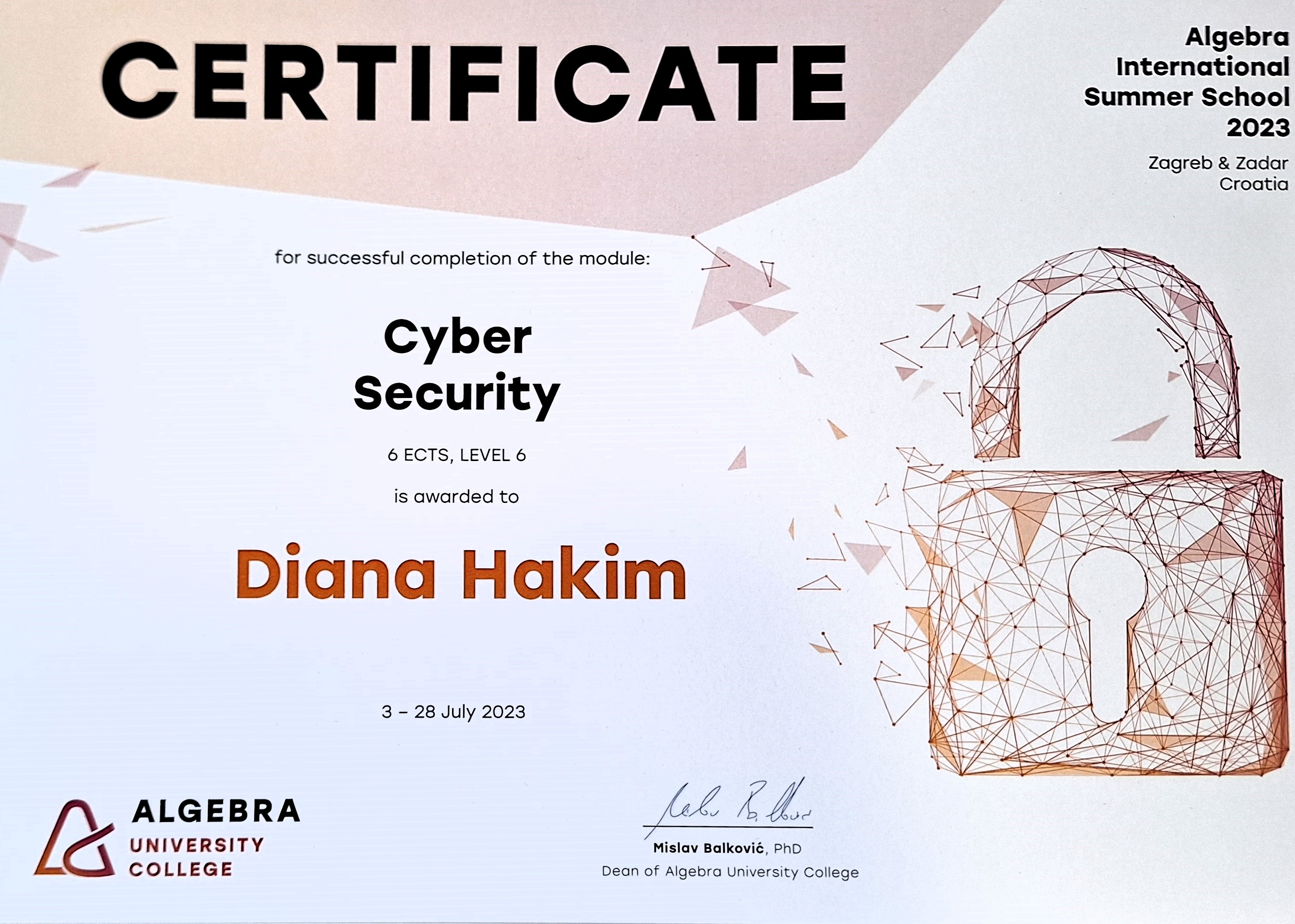 Algebra Cybersecurity
