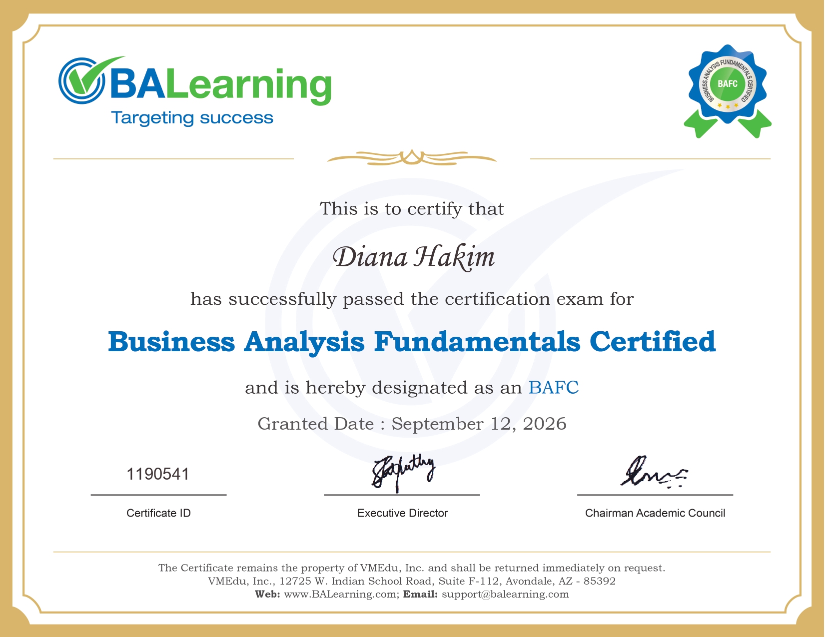 Business Analysis