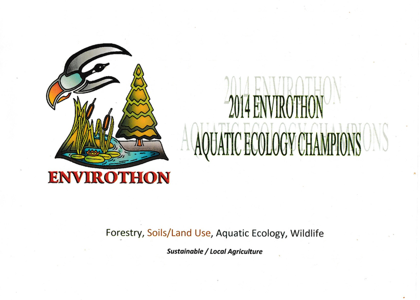 Envirothon Aquatic Ecology Champions