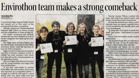 Envirothon Newspaper